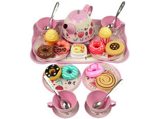 Tējas komplekts Lean Toys, rozā cena un informācija | Rotaļlietas meitenēm | 220.lv