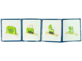 Radoša 3D vardes puzle bērniem Lean Toys, zaļa cena un informācija | Attīstošās rotaļlietas | 220.lv