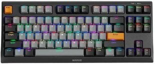 Marvo KG980B TKL механическая клавиатура с подсветкой RGB (Hot-Swap, US, Blue switch) цена и информация | Клавиатуры | 220.lv