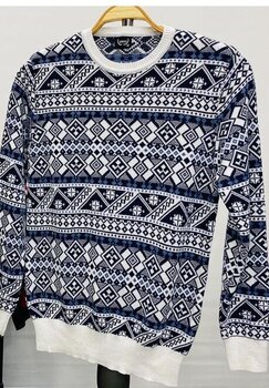 Vīriešu balts Ziemassvētku džemperis Livel H2505-50225-XXL cena un informācija | Vīriešu džemperi | 220.lv