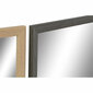 Sienas spogulis DKD Home Decor Stikls Dabisks Pelēks Brūns Balts PS 4 gb. (56 x 2 x 76 cm) cena un informācija | Spoguļi | 220.lv