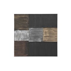 Sienu dekors DKD Home Decor Melns Bronza Glamour Moderns Koks MDF (91 x 3 x 91 cm) цена и информация | Детали интерьера | 220.lv