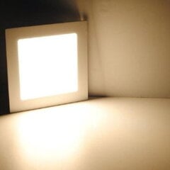 Visonal Premium Kvadrātainas formas LED Iebūvējams gaismeklis 3W 85x85cmm 300 Lumens 3000K Balts цена и информация | Потолочные светильники | 220.lv