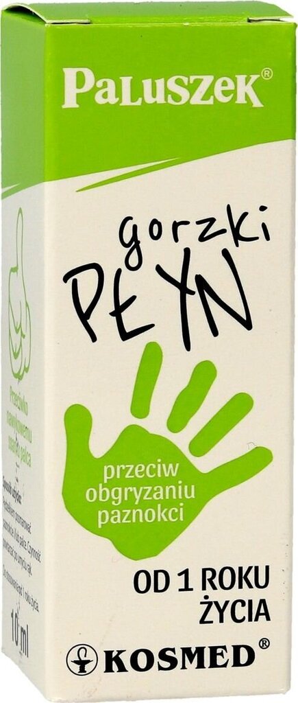 Rūgta nagu laka pret nagu graušanu Kosmed Paluszek Bitter Fluid, 10ml cena un informācija | Nagu lakas, stiprinātāji | 220.lv