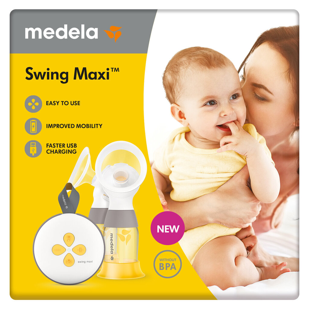 2 fāžu elektriskais, dubultais piena pumpis Medela Swing Maxi™ цена и информация | Krūts piena pumpji | 220.lv