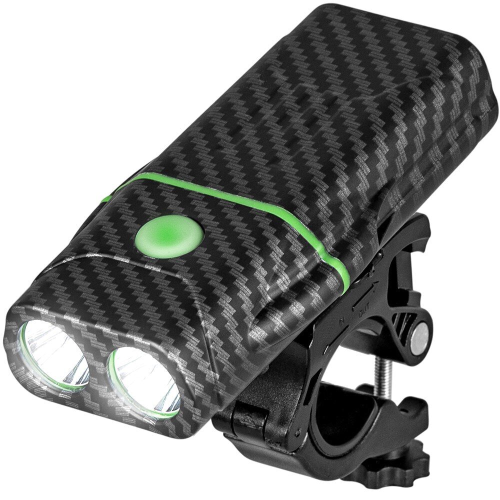 Vayox VA0046 Velo un Skrejriteņa Super Silgts 15W LED lukturis ar rāmja fiksāciju IPX6 1300lm 130 metri Melns цена и информация | Velo lukturi un atstarotāji | 220.lv