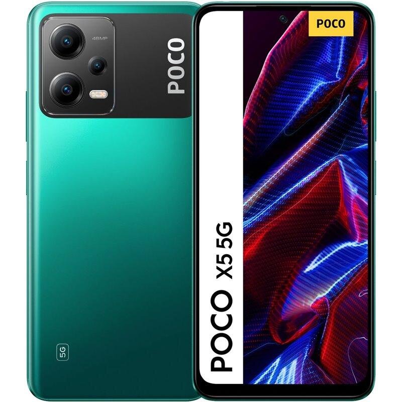 Xiaomi Poco X5 5G 6/128GB MZB0D5SEU Green цена и информация | Mobilie telefoni | 220.lv