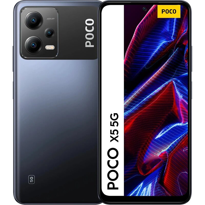 Poco X5 5G 6/128GB MZB0D6OEU Black цена и информация | Mobilie telefoni | 220.lv