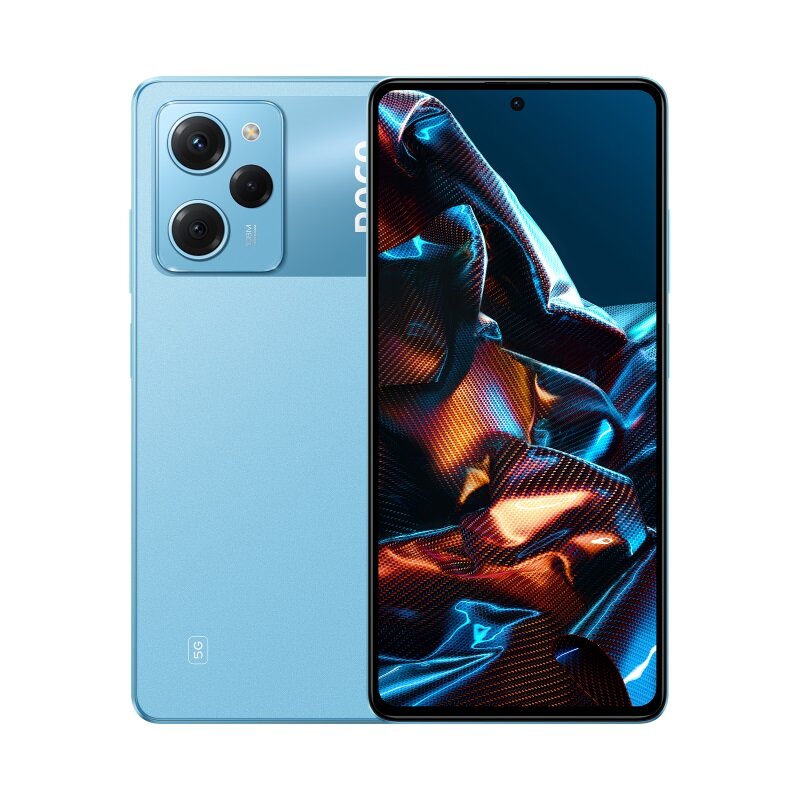 Poco X5 Pro 5G 6/128GB MZB0CSBEU Blue цена и информация | Mobilie telefoni | 220.lv