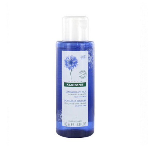 Maigs acu kosmētikas noņemšanas līdzeklis Klorane Eye Make-Up Remover with Cornflower, 100 ml цена и информация | Sejas ādas kopšana | 220.lv