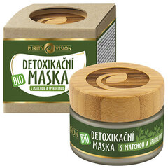 Bio Detox maska ​​ar matcha un spirulīnu 40 ml cena un informācija | Sejas maskas, acu maskas | 220.lv