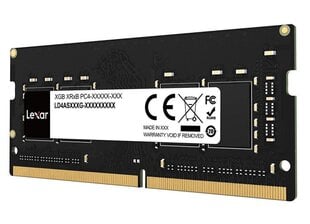 Atmiņa 32GB PC25600 DDR4/SO LD4AS032G-B3200GSST LEXAR cena un informācija | Operatīvā atmiņa (RAM) | 220.lv