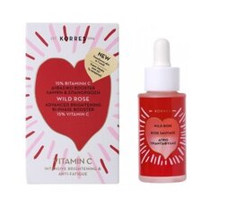 Wild Rose ādas stiprinātājs Bi-phase Booster 30 ml цена и информация | Сыворотки для лица, масла | 220.lv