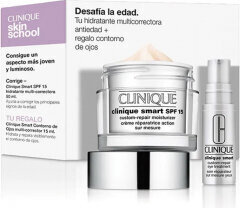 Komplekts Clinique Smart Clinical Repair: sejas krēms SPF15, 50 ml + serums, 10 ml + acu krēms, 5 ml cena un informācija | Sejas krēmi | 220.lv