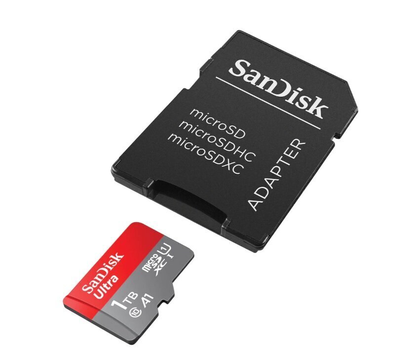 SanDisk 1TB Ultra microSDXC UHS-I with Adapter - Up to 150MB/s, C10, U1, Full HD, A1, SDSQUAC-1T00-GN6MA цена и информация | Atmiņas kartes mobilajiem telefoniem | 220.lv