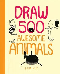 Draw 500 Awesome Animals: A Sketchbook for Artists, Designers, and Doodlers cena un informācija | Mākslas grāmatas | 220.lv
