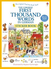 First Thousand Words in German Sticker Book цена и информация | Книги для малышей | 220.lv