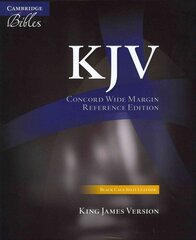 KJV Concord Wide Margin Reference Bible, Black Calf Split Leather, KJ764:XM цена и информация | Духовная литература | 220.lv