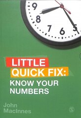 Know Your Numbers: Little Quick Fix cena un informācija | Enciklopēdijas, uzziņu literatūra | 220.lv