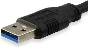 USB 3.0 savienotāja kabelis A-St. / micro B-St. 2.0 m, melns цена и информация | Кабели и провода | 220.lv