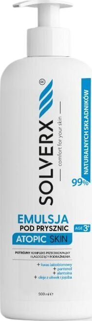 Dušas krēms Solverx Atopic Skin 500 ml цена и информация | Dušas želejas, eļļas | 220.lv