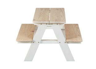 Комплект детской уличной мебели Henning, белый/коричневый цвет цена и информация | Деревянный стол для пикника с зонтиком AXI | 220.lv
