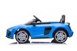 Vienvietīgs elektromobilis bērniem Audi R8 A300, zils cena un informācija | Bērnu elektroauto | 220.lv
