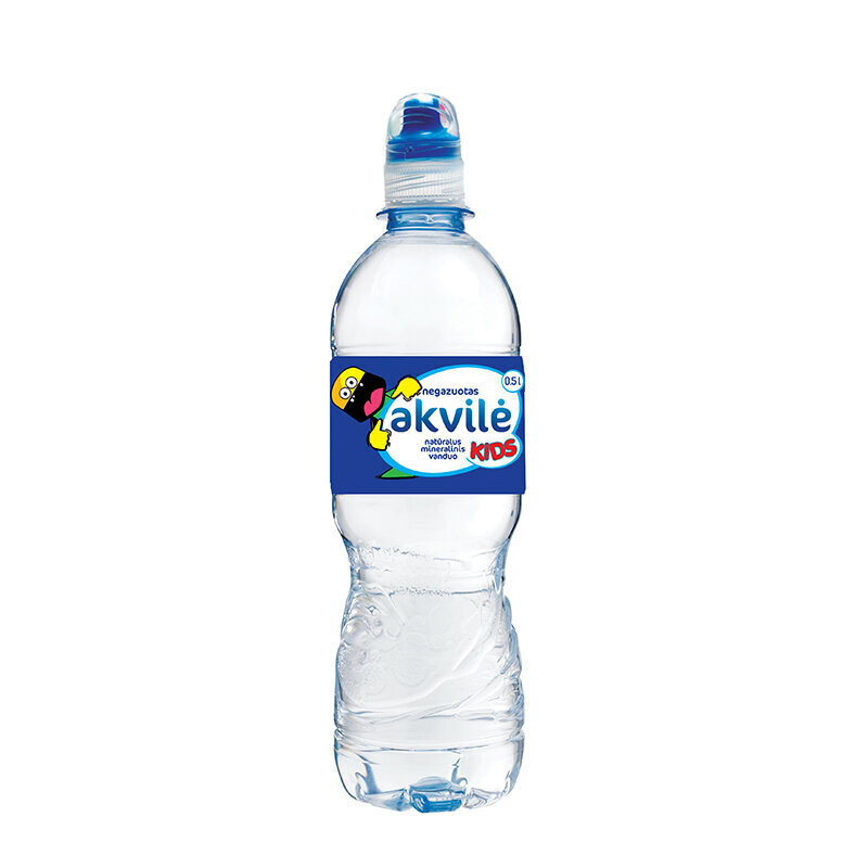 Negāzēts minerālūdens Akvilė Kids, 0,5 l cena un informācija | Ūdens | 220.lv
