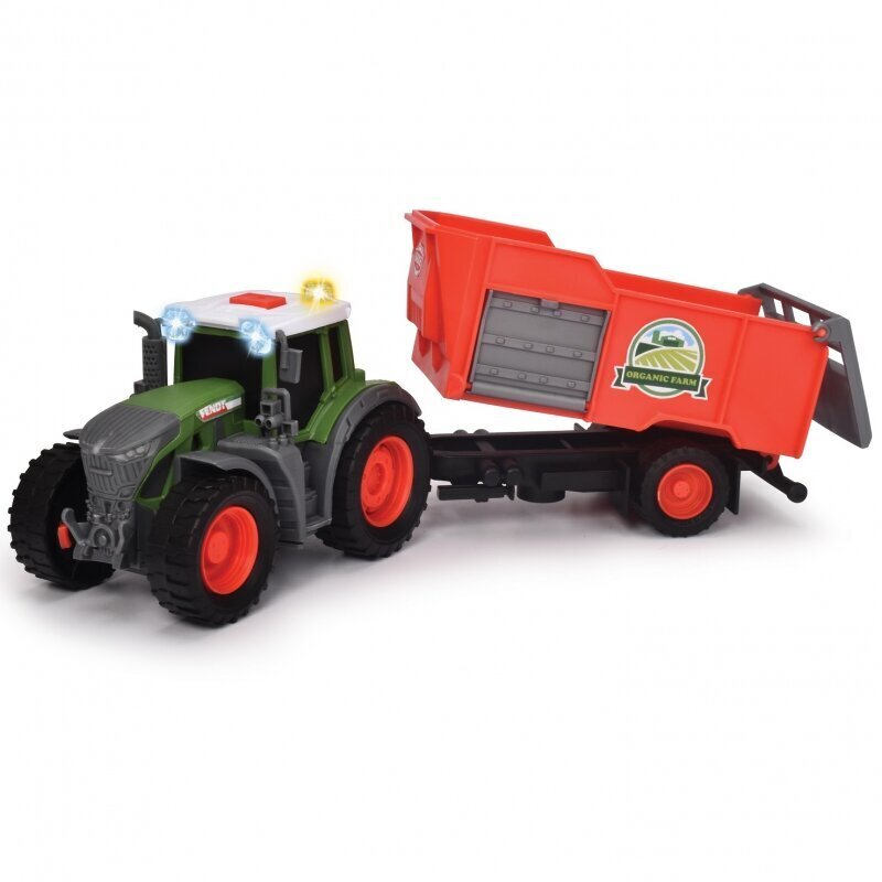 Traktors ar piekabi Dickie Farm 3734001, 28 cm cena un informācija | Rotaļlietas zēniem | 220.lv