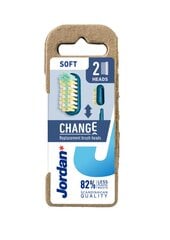 Сменные насадки для зубных щеток Jordan Change Soft, 2шт. цена и информация | Зубные щетки, пасты | 220.lv