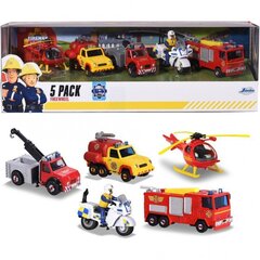 Ugunsdzēsēja Sema (Fireman Sam) figūriņa ar transportlīdzekļiem Jada цена и информация | Игрушки для мальчиков | 220.lv