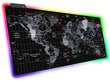 Spēļu peles paliktnis RGB – pasaules karte gaming XXL 80x30cm цена и информация | Peles | 220.lv