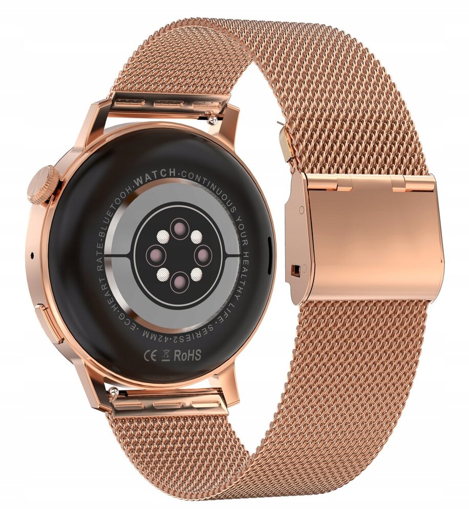 Viedpulkstenis Smart-Watch ūdensizturīgs, pulsometrs, soļu skaitītājs un balss asistents cena un informācija | Viedpulksteņi (smartwatch) | 220.lv