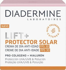 Sejas krēms Diadermine Lift + Sun Protect, 50 ml цена и информация | Наносите на чистую кожу лица. Подержите около 10-15 минут и смойте водой. | 220.lv