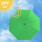 Saliekams pludmales lietussargs Ø 160 cm, zaļā krāsā cena un informācija | Saulessargi, markīzes un statīvi | 220.lv