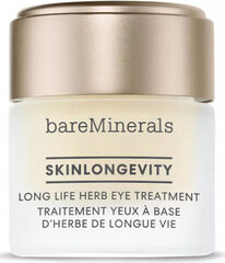 Acu zonas krēms Bareminerals Skinlongevity Long Life Herb Eye Treatment, 15 ml cena un informācija | Acu krēmi, serumi | 220.lv