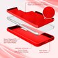 Komplekts - silikona vāciņš paredzēts Samsung Galaxy S21Fe sarkans un Privacy aizsargstikls. cena un informācija | Telefonu vāciņi, maciņi | 220.lv