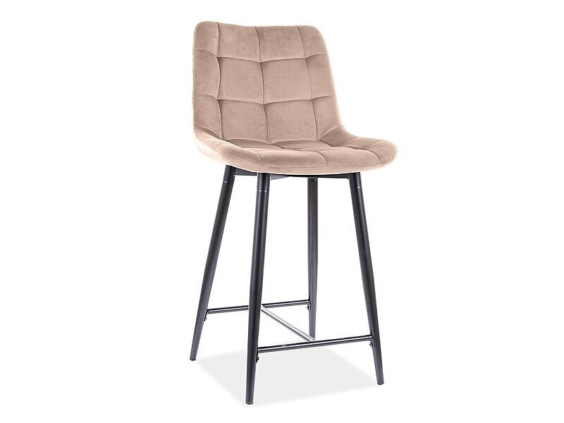 2-u krēslu komplekts Signal Meble Chic, smilškrāsas cena un informācija | Virtuves un ēdamistabas krēsli | 220.lv