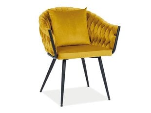 2-vu krēslu komplekts Signal Meble Nuvo, dzeltens cena un informācija | Virtuves un ēdamistabas krēsli | 220.lv