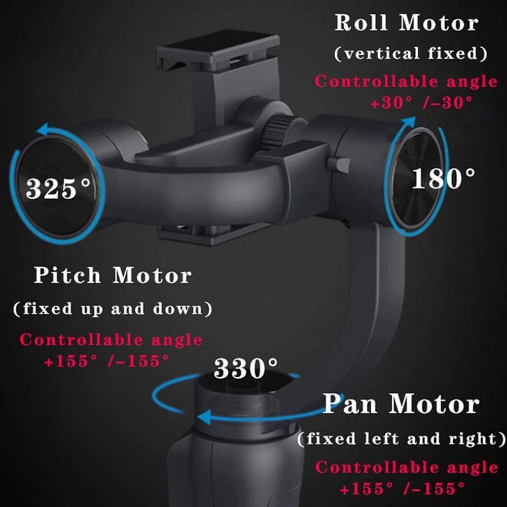 Stabilizators telefonam un mikro kamerām, Gimbal цена и информация | Mobilo telefonu aksesuāri | 220.lv