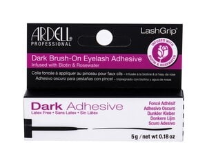 Skropstu līme Ardell LashGrip Brush-On Dark Adhesive Dark, 5 g cena un informācija | Mākslīgās skropstas, skropstu atliecēji | 220.lv