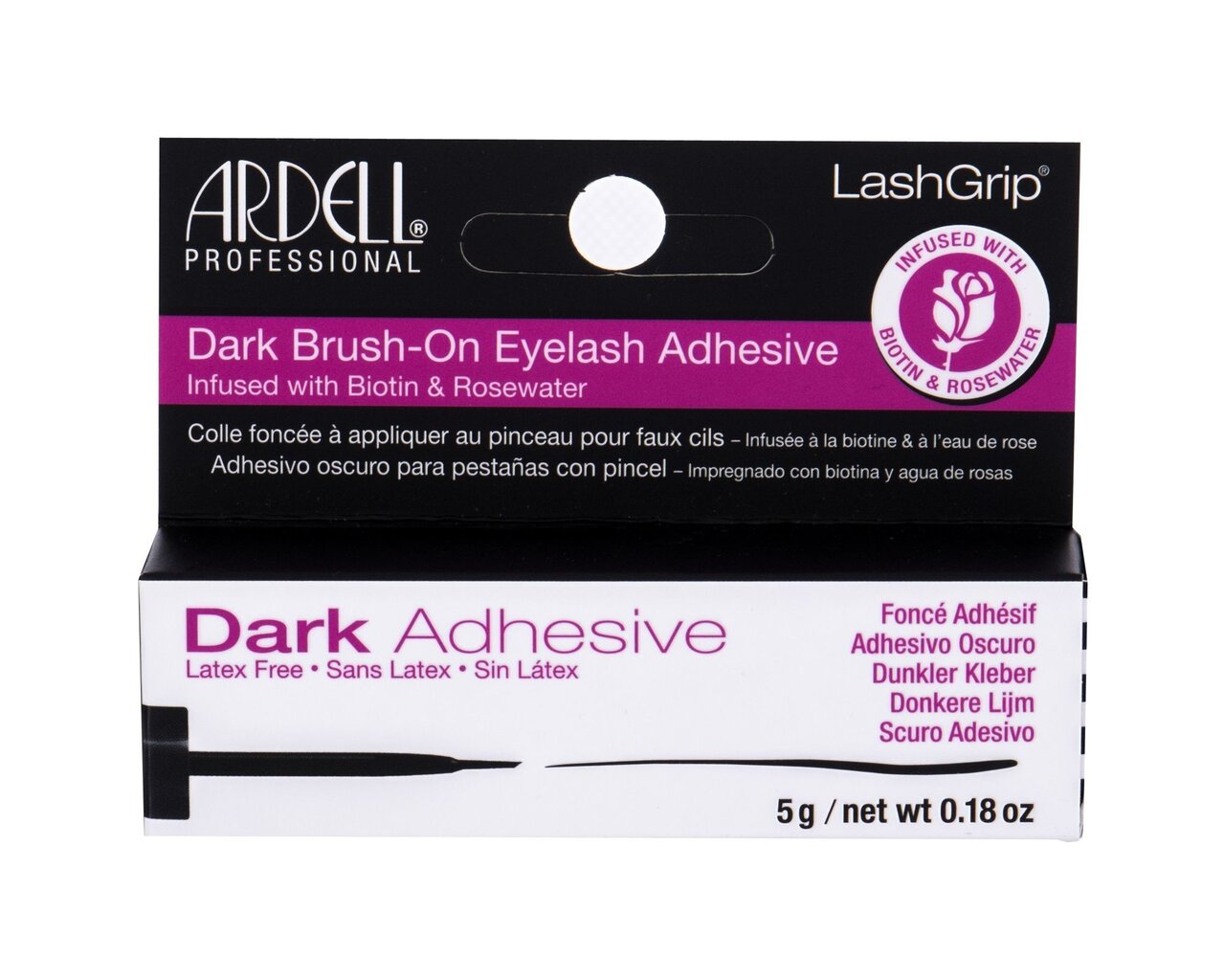 Skropstu līme Ardell LashGrip Brush-On Dark Adhesive Dark, 5 g цена и информация | Mākslīgās skropstas, skropstu atliecēji | 220.lv