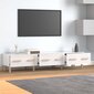 TV galdiņš, balta, 150x34,5x30cm, koka, spīdīgs cena un informācija | TV galdiņi | 220.lv