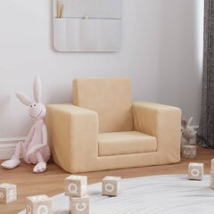 Bērnu dīvāns, krēmkrāsas, mīksts, plīša cena un informācija | Dīvāni | 220.lv