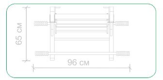 Zviedru siena STANDART 230x64 cm cena un informācija | Zviedru sienas | 220.lv