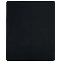 vidaXL palags ar gumiju, melns, 90x200 cm, kokvilna cena un informācija | Palagi | 220.lv