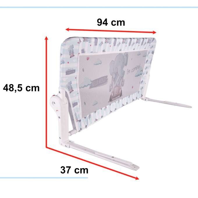 Aizsargbarjera gultai "Elephant", 90 cm cena un informācija | Bērnu drošības preces | 220.lv