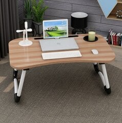 Klēpjdatora galds, saliekams gultas statīvs USB cena un informācija | Konsoles galdiņi | 220.lv