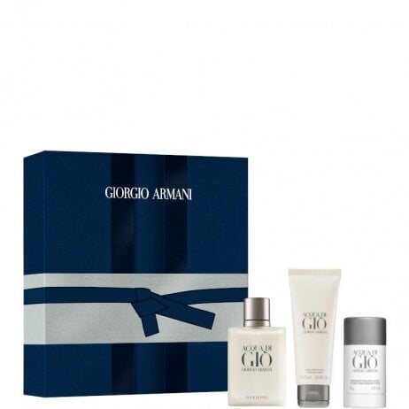 Armani Acqua Di Gio Pour Homme - EDT, 100 ml + cietais dezodorants, 75 ml + losjons pēc skūšanās, 75 ml cena un informācija | Vīriešu smaržas | 220.lv