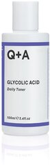 Тоник для лица с гликолевой кислотой Q+A Glycolic Acid, 100 мл цена и информация | Средства для очищения лица | 220.lv